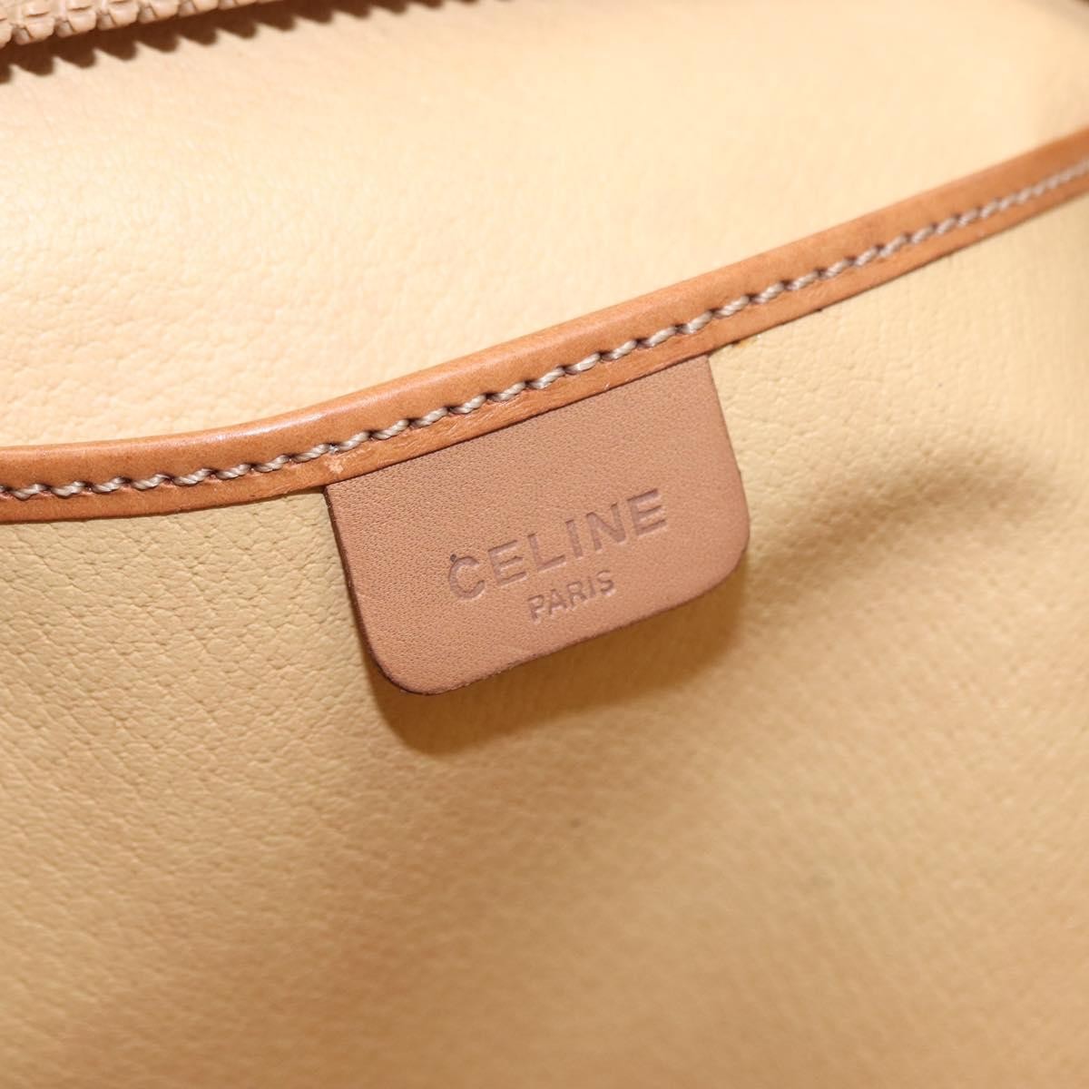 Celine Macadam Pochette Clutch Beige Pvc Clutche & Pouche Bag
