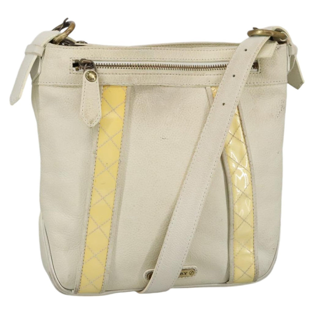 Burberry Vintage Shoulder Bag Leather White Leather Shoulder Bag