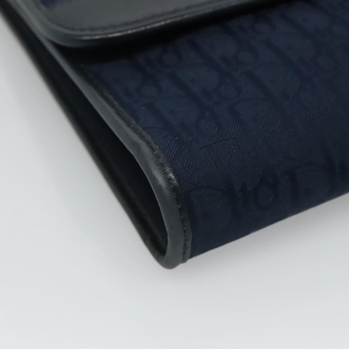 Christian Dior Vintage Trotter Shoulder Bag Canvas Navy Canvas Shoulder Bag Bag (Pre-Owned)