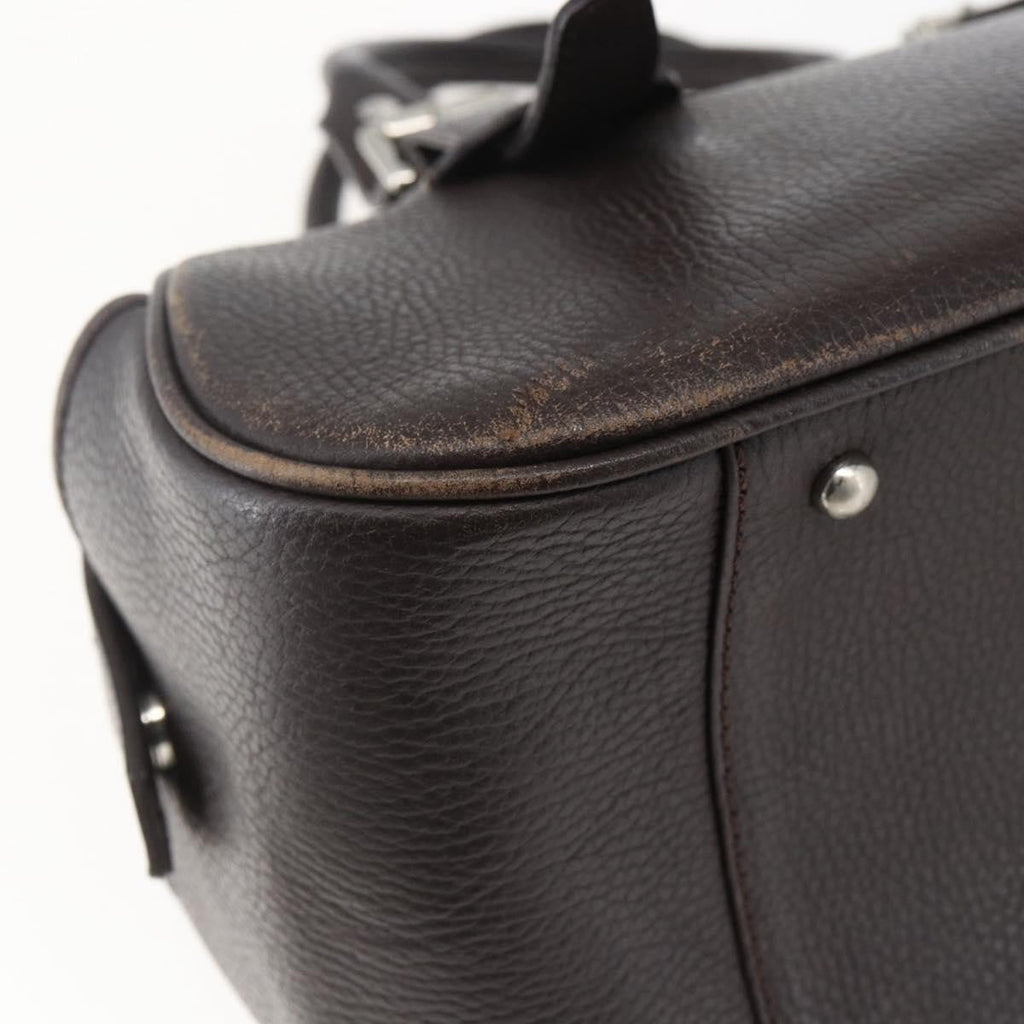 Burberry Vintage Handbag Leather Brown Leather Handbag