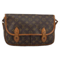 Louis Vuitton Sac Gibeciere Messenger Bag Monogram Canvas Brown Canvas Shoulder Bag