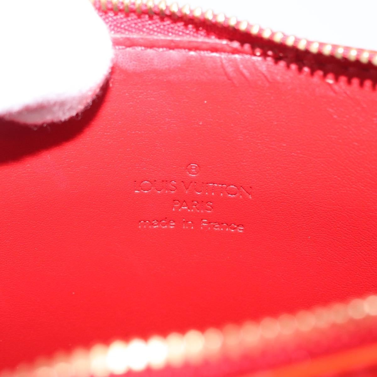 Louis Vuitton Mott Handbag Monogram Vernis Red Patent_Leather Clutche & Pouche Bag