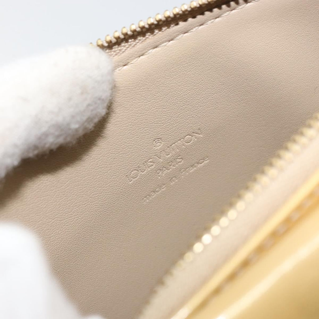 Louis Vuitton Mott Handbag Monogram Vernis Beige Patent_Leather Clutche & Pouche Bag