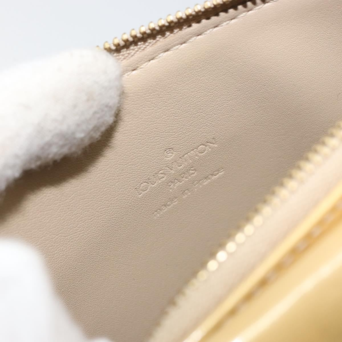 Louis Vuitton Mott Handbag Monogram Vernis Beige Patent_Leather Clutche & Pouche Bag