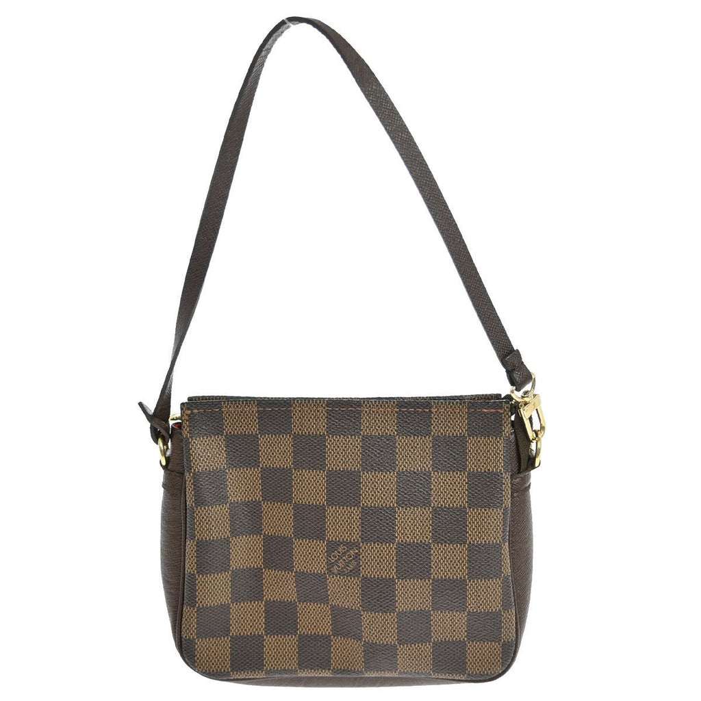 Louis Vuitton Trousse Make Up Bag Damier Canvas Brown Canvas Clutche & Pouche Bag