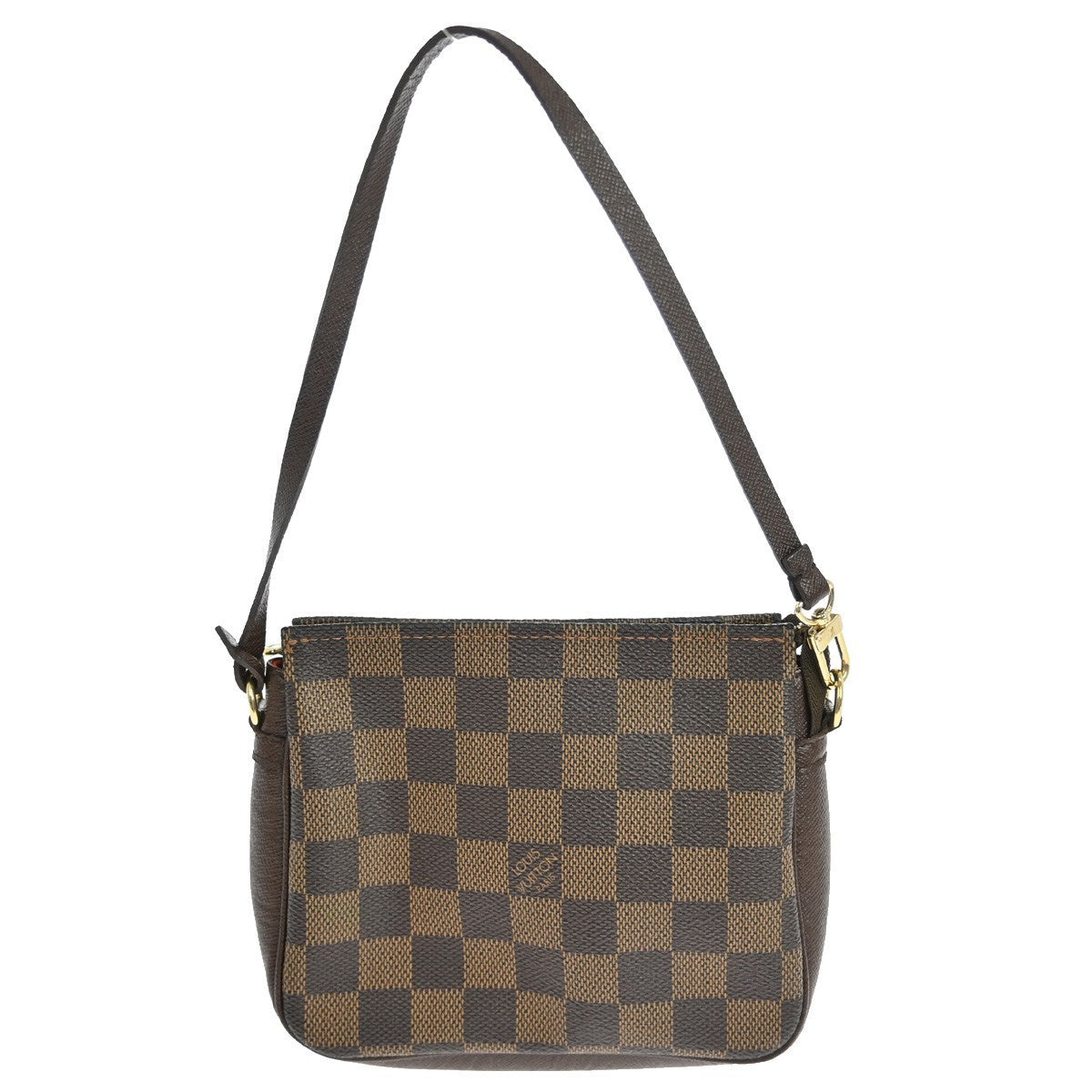 Louis Vuitton Trousse Make Up Bag Damier Canvas Brown Canvas Clutche & Pouche Bag