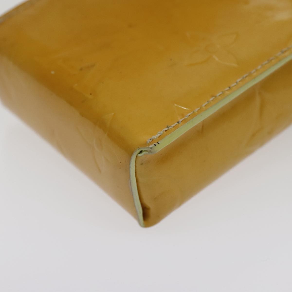 Louis Vuitton Walker Wallet Monogram Vernis Yellow Patent_Leather Clutche & Pouche Bag