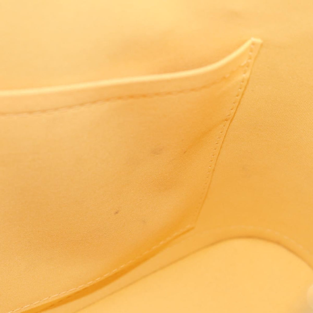 Louis Vuitton Alma Handbag Monogram Vernis Yellow Patent_Leather Handbag