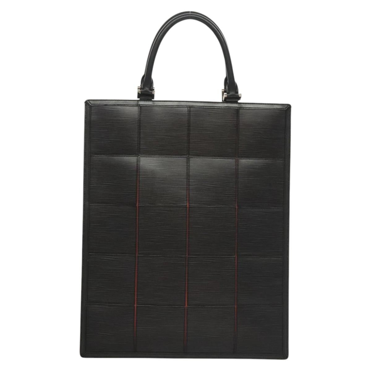 Louis Vuitton Epi Stretch Silver Fizz Handbag Epi Stretch Black Leather Handbag