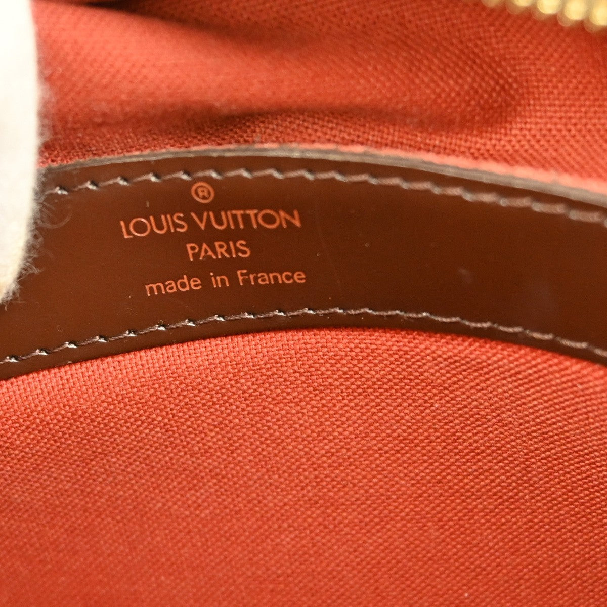Louis Vuitton Naviglio Handbag Damier Brown Canvas Shoulder Bag