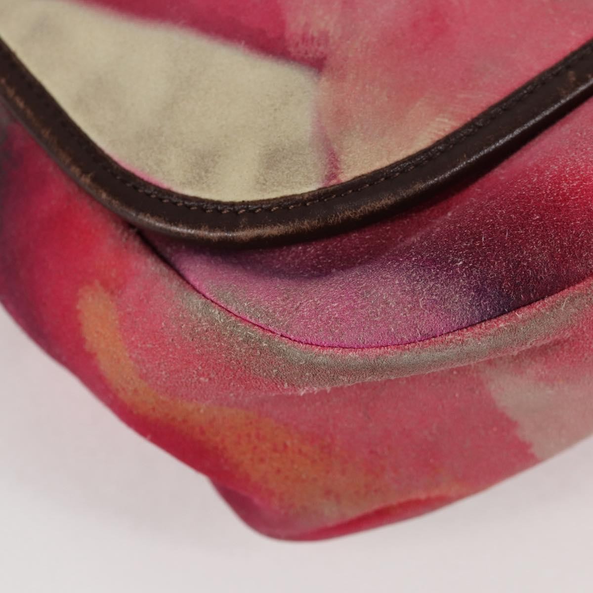 Chanel Flower Power Messenger Bag Multicolor Printed Nubuck Multicolour Suede Shoulder Bag Bag