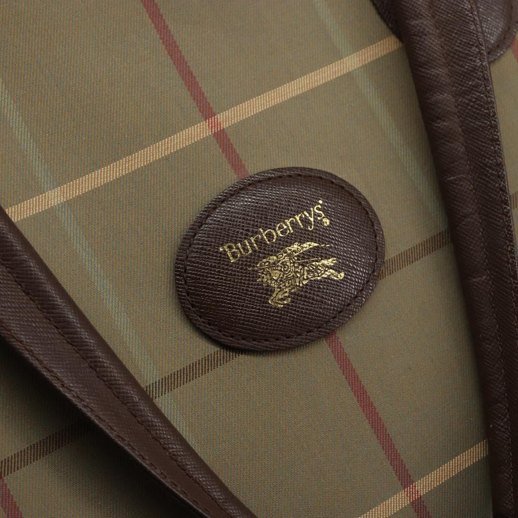 Burberry Nova Check Tote Canvas Check Pattern Beige Canvas Tote Bag