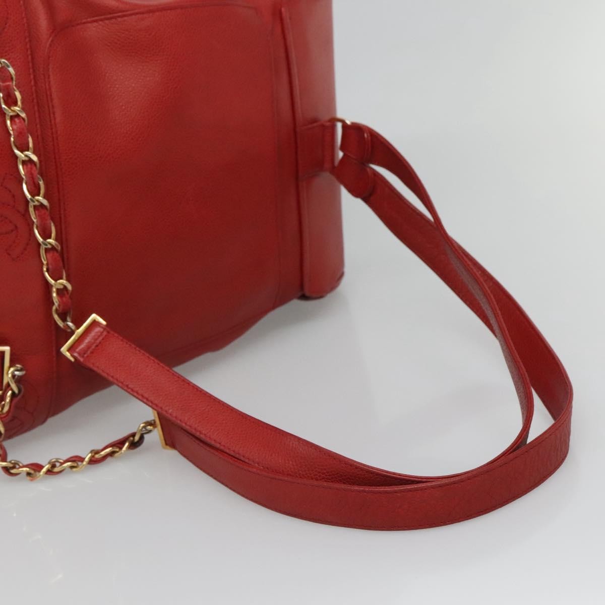Chanel Vintage Backpack Caviar Red Leather Backpack Bag