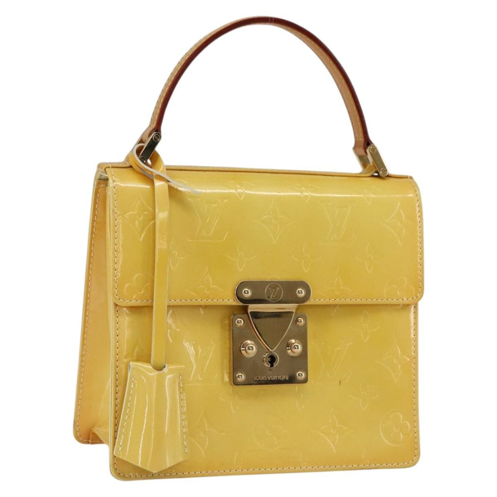 Louis Vuitton Spring Street Nm Handbag Patent Leather Yellow Patent_Leather Handbag