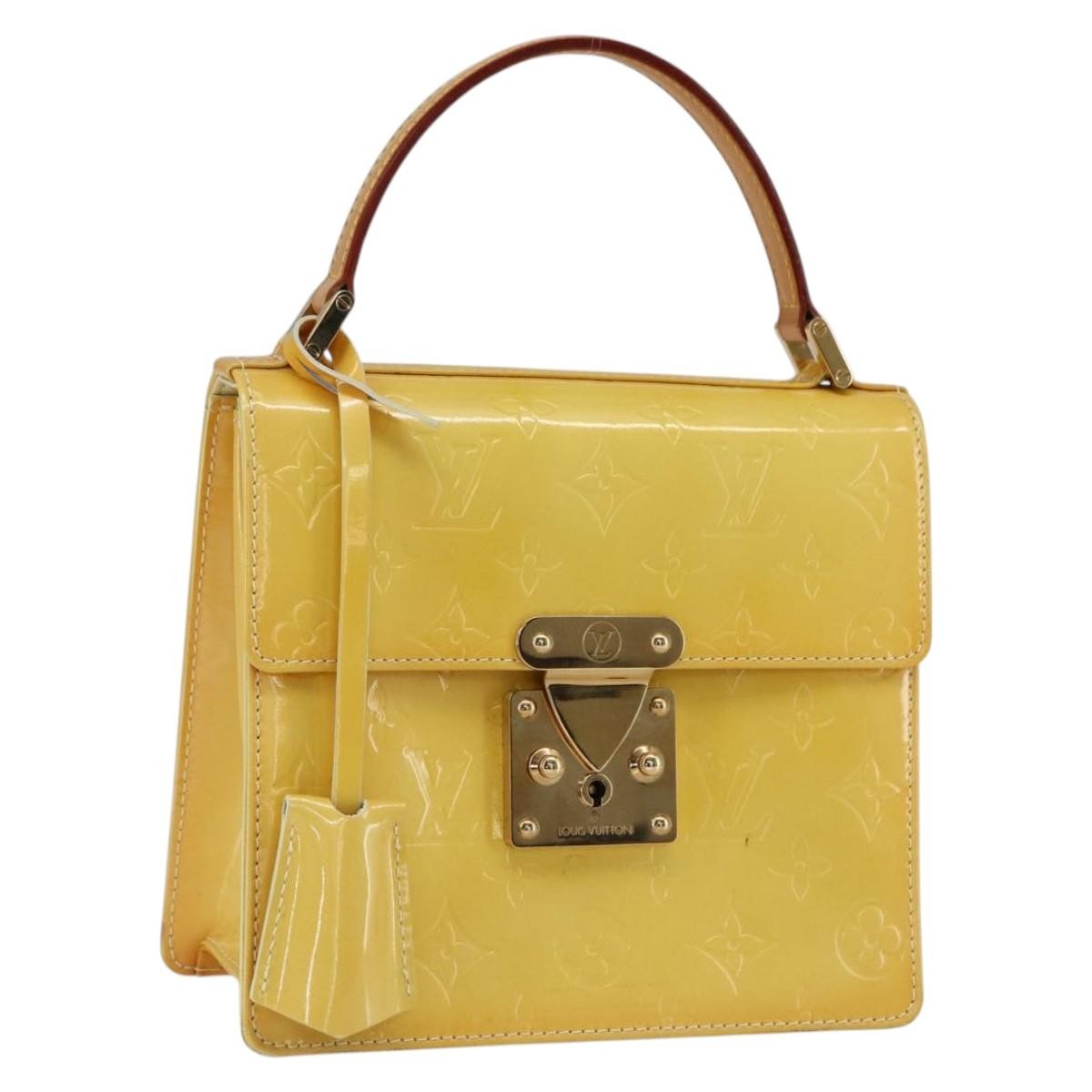 Louis Vuitton Spring Street Nm Handbag Patent Leather Yellow Patent_Leather Handbag