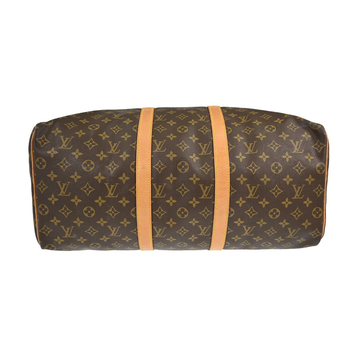 Louis Vuitton Keepall Bag Monogram Canvas Brown Canvas Travel Bag