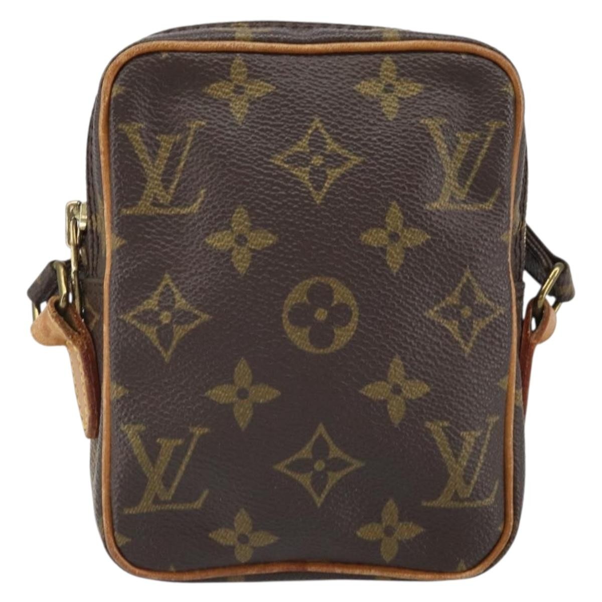 Louis Vuitton Danube Handbag Monogram Canvas Brown Canvas Shoulder Bag