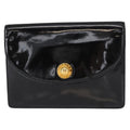 Celine Clutch Bag Enamel Black Patent_Leather Clutche & Pouche Bag