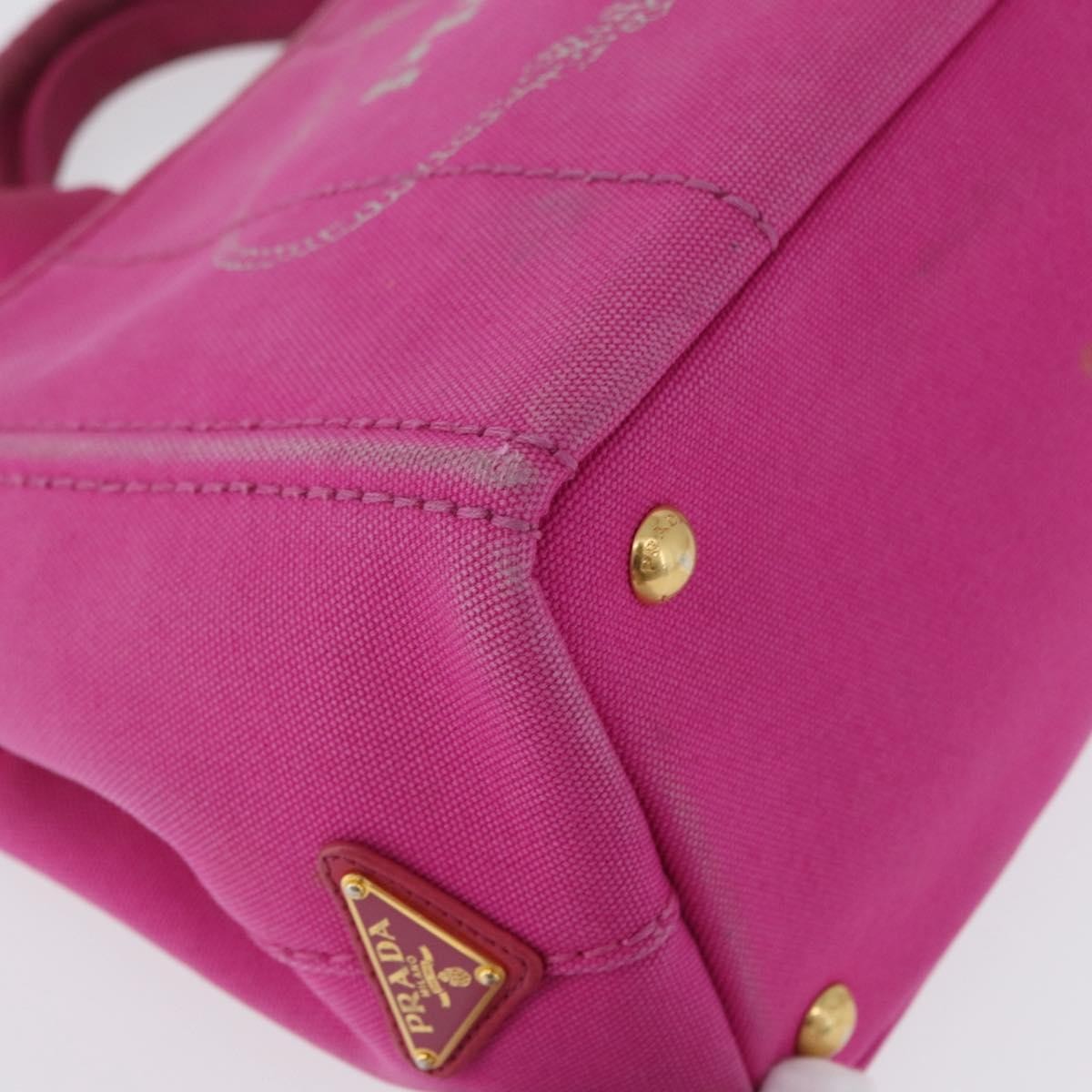 Prada Canapa Tote Canvas Pink Canvas Tote Bag Bag