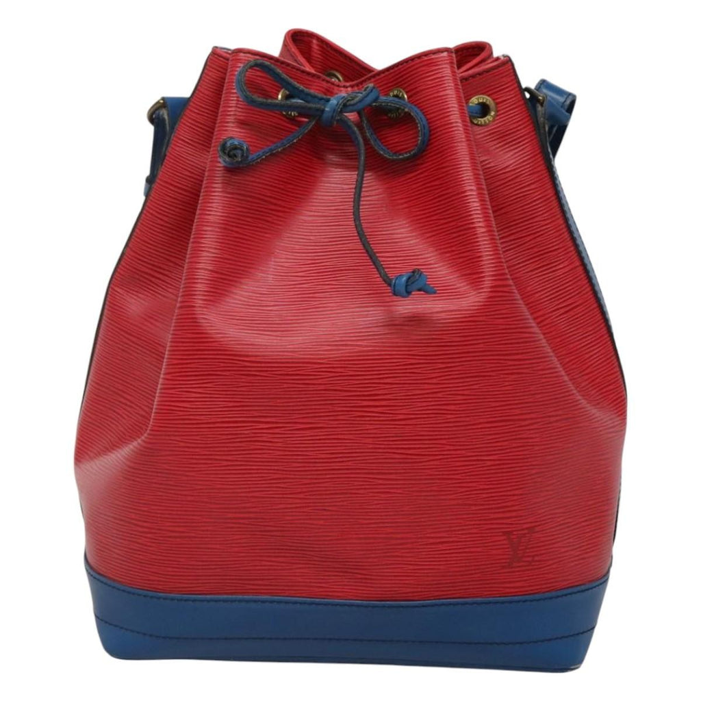 Louis Vuitton Bicolor Noe Handbag Epi Leather Red Leather Bag