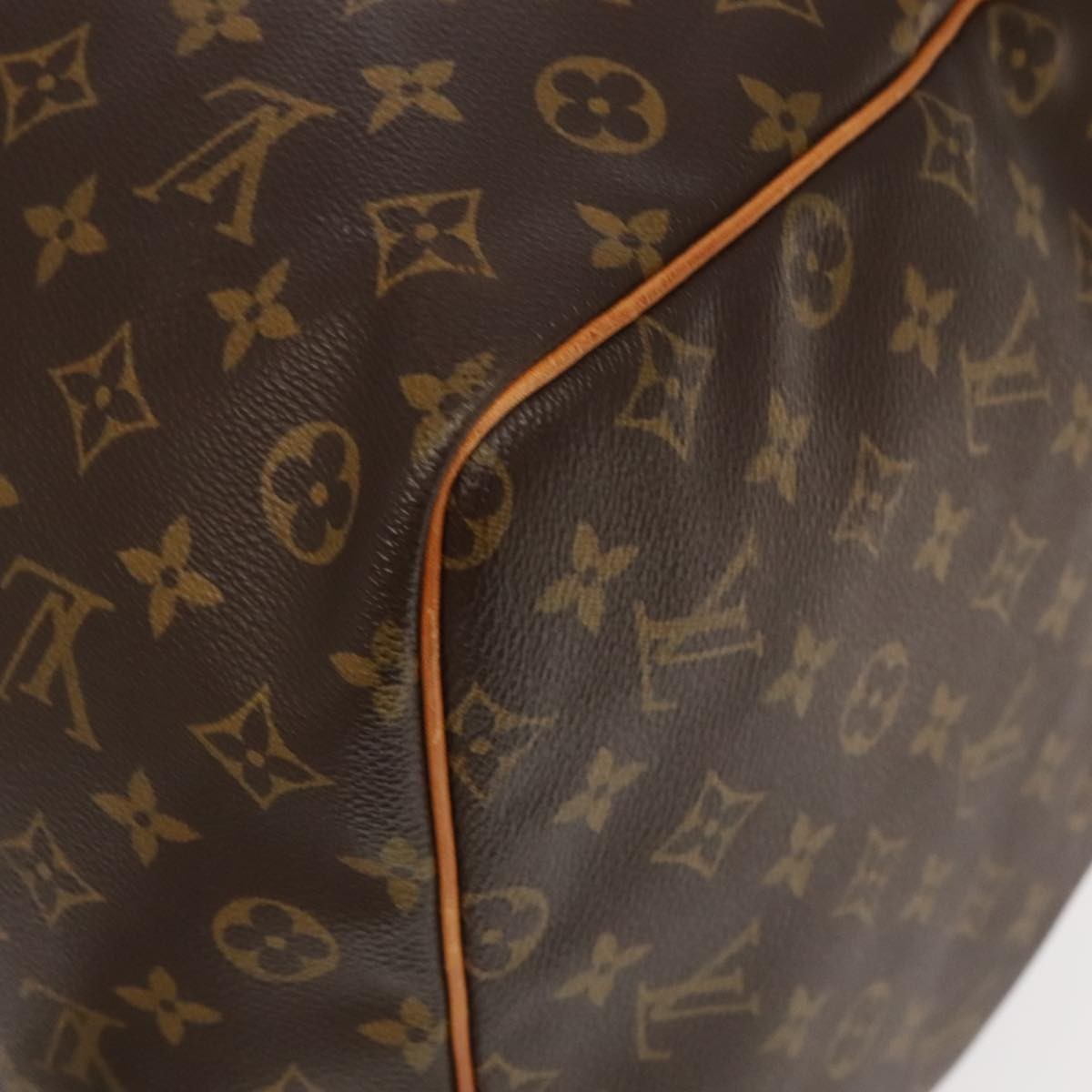 Louis Vuitton Keepall Bag Monogram Canvas Brown Canvas Travel Bag