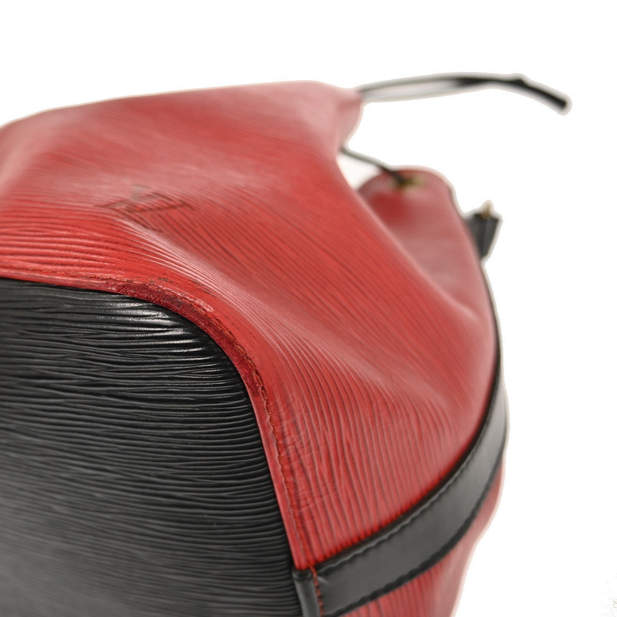 Louis Vuitton Bicolor Petit Noe Handbag Epi Leather Red Leather Shoulder Bag