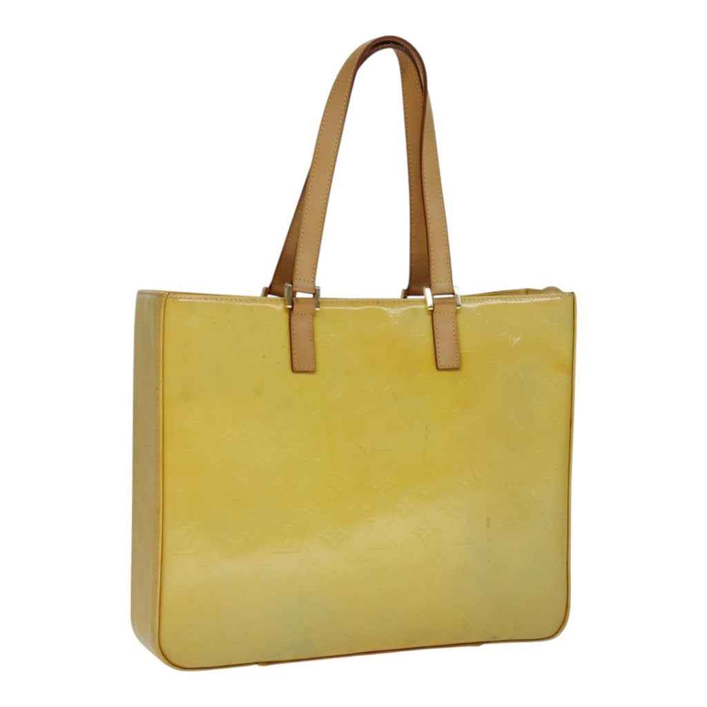 Louis Vuitton Columbus Handbag Monogram Vernis Yellow Patent_Leather Bag