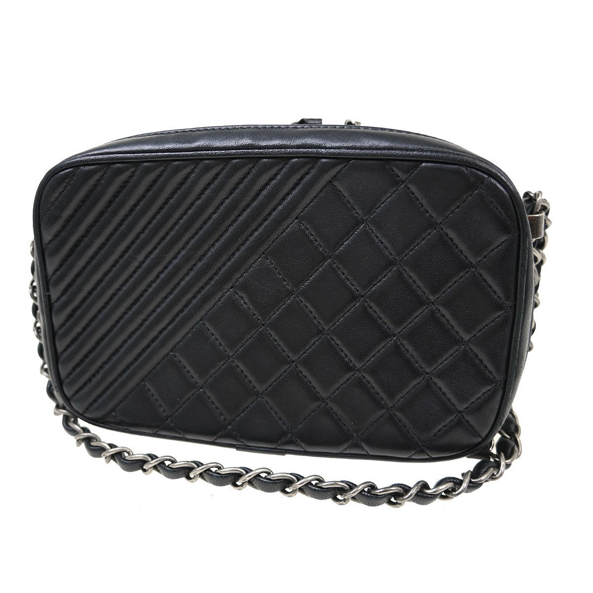 Chanel Coco Boy Camera Bag Quilted Leather Black Leather Shoulder Bag Bag
