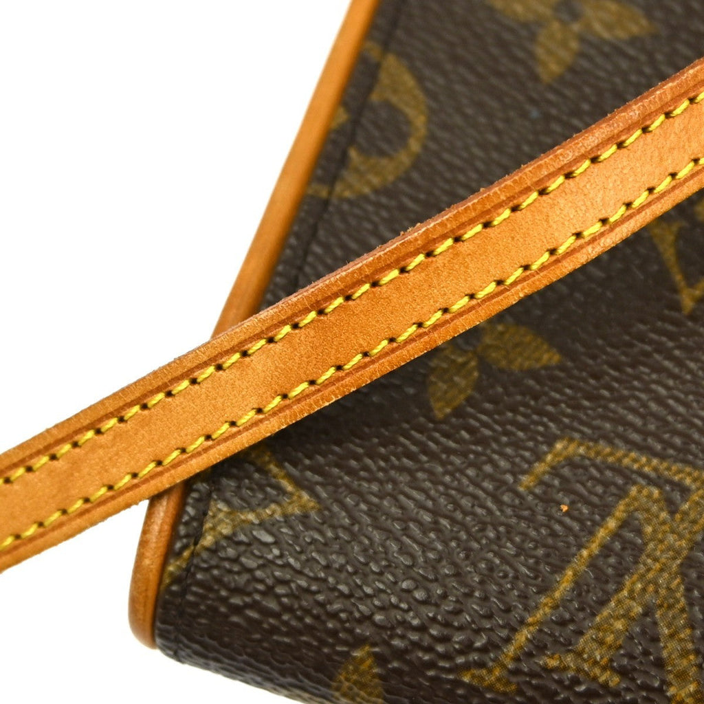 Louis Vuitton Twin Handbag Monogram Canvas Brown Canvas Clutche & Pouche Bag