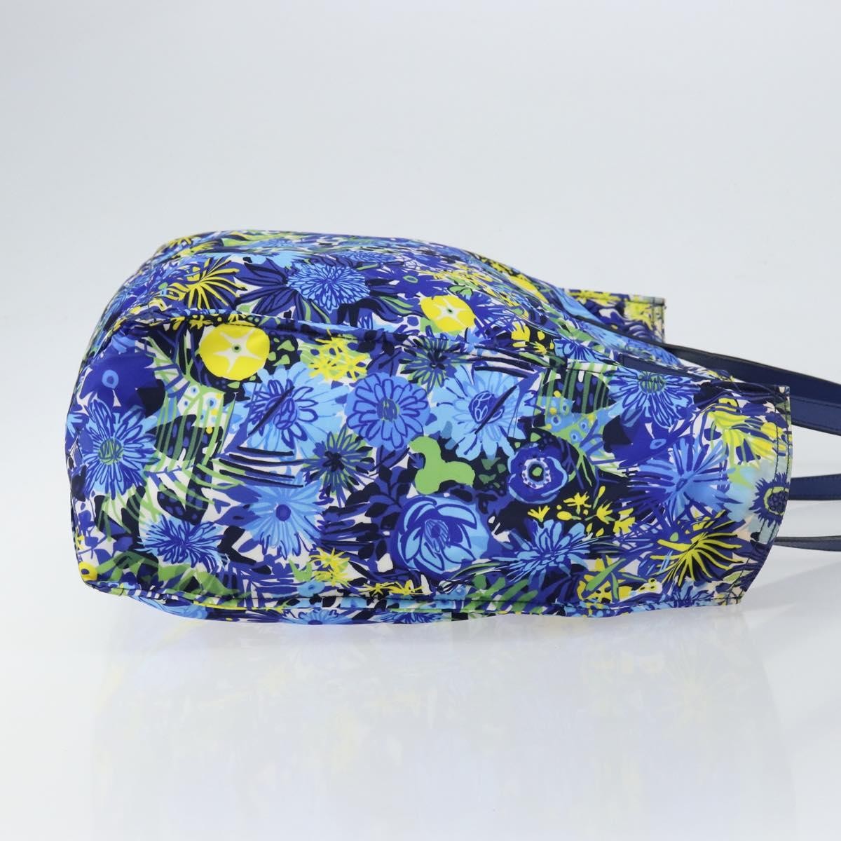 Prada Floreal Tote Printed Tessuto Blue Nylon Tote Bag Bag