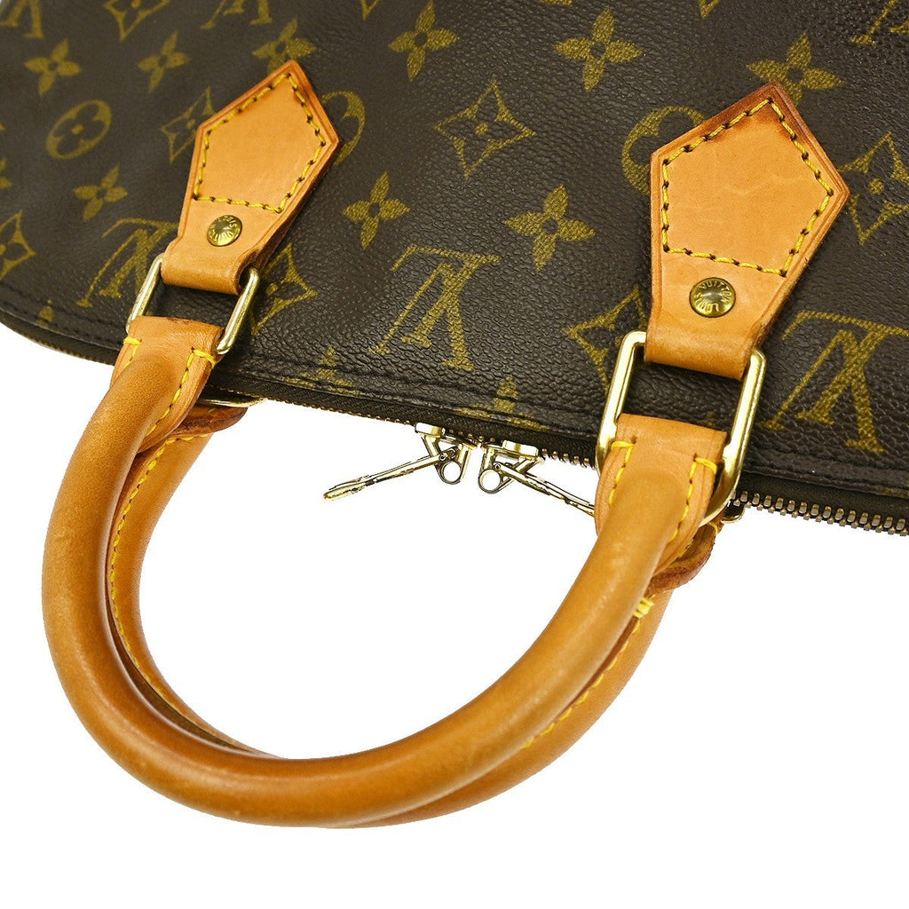 Louis Vuitton Alma Handbag Monogram Canvas Brown Canvas Handbag