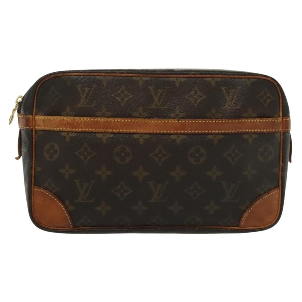 Louis Vuitton Compiegne Canvas Brown Canvas Clutche & Pouche Bag