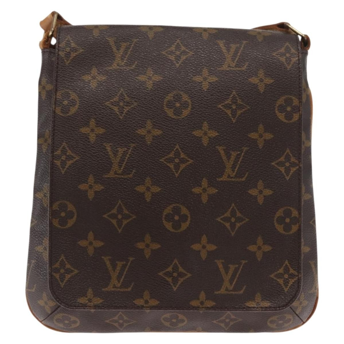 Louis Vuitton Musette Salsa Handbag Monogram Canvas Brown Canvas Shoulder Bag