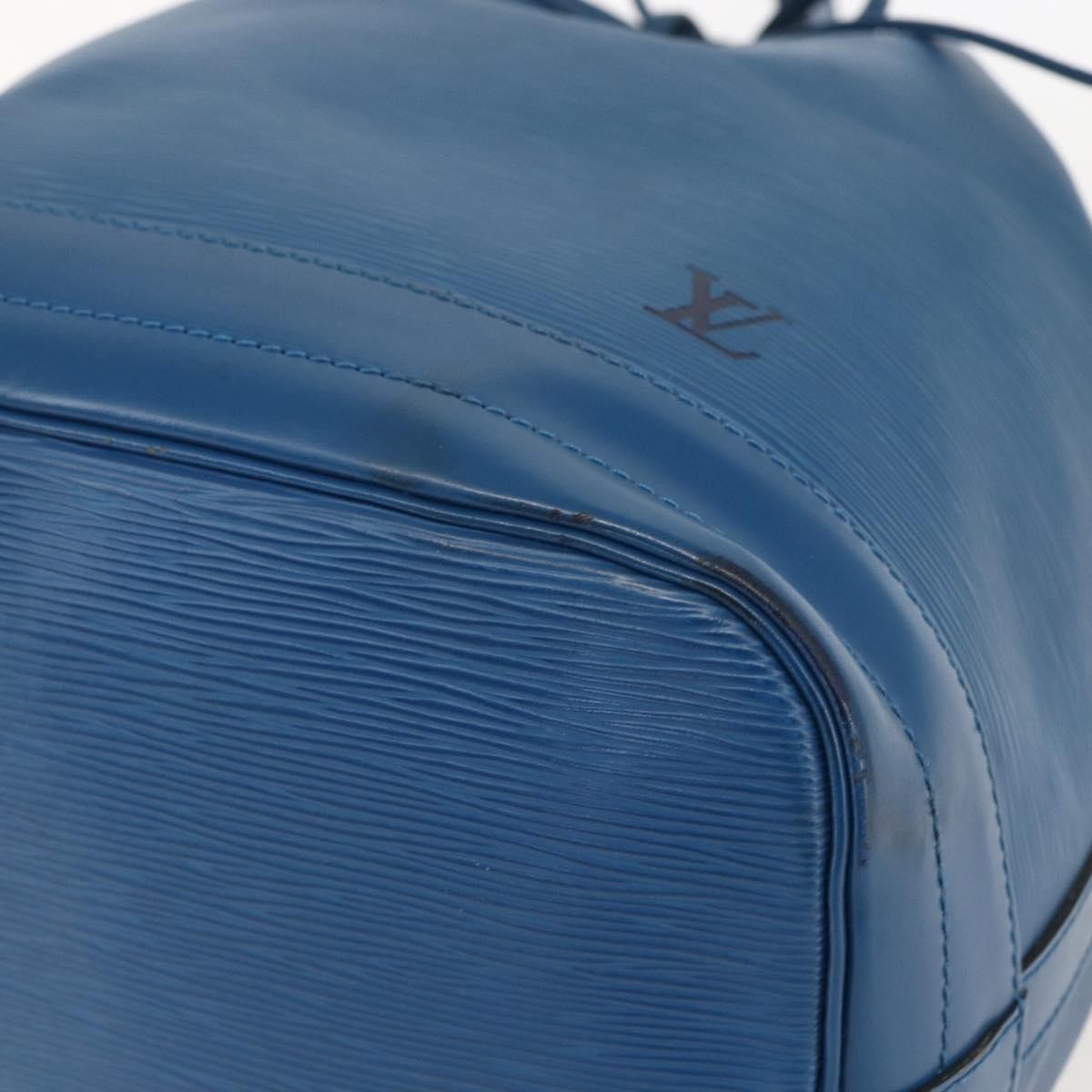 Louis Vuitton Noe Handbag Epi Leather Blue Leather Shoulder Bag