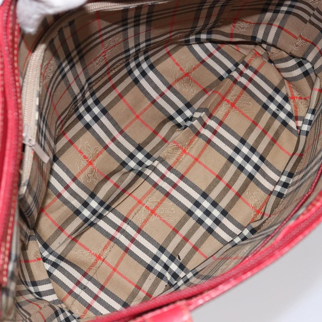 Burberry Vintage Tote Bag Leather Red Leather Tote Bag