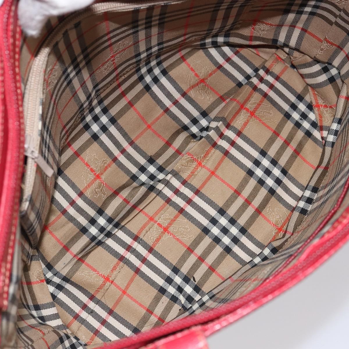 Burberry Vintage Tote Bag Leather Red Leather Tote Bag