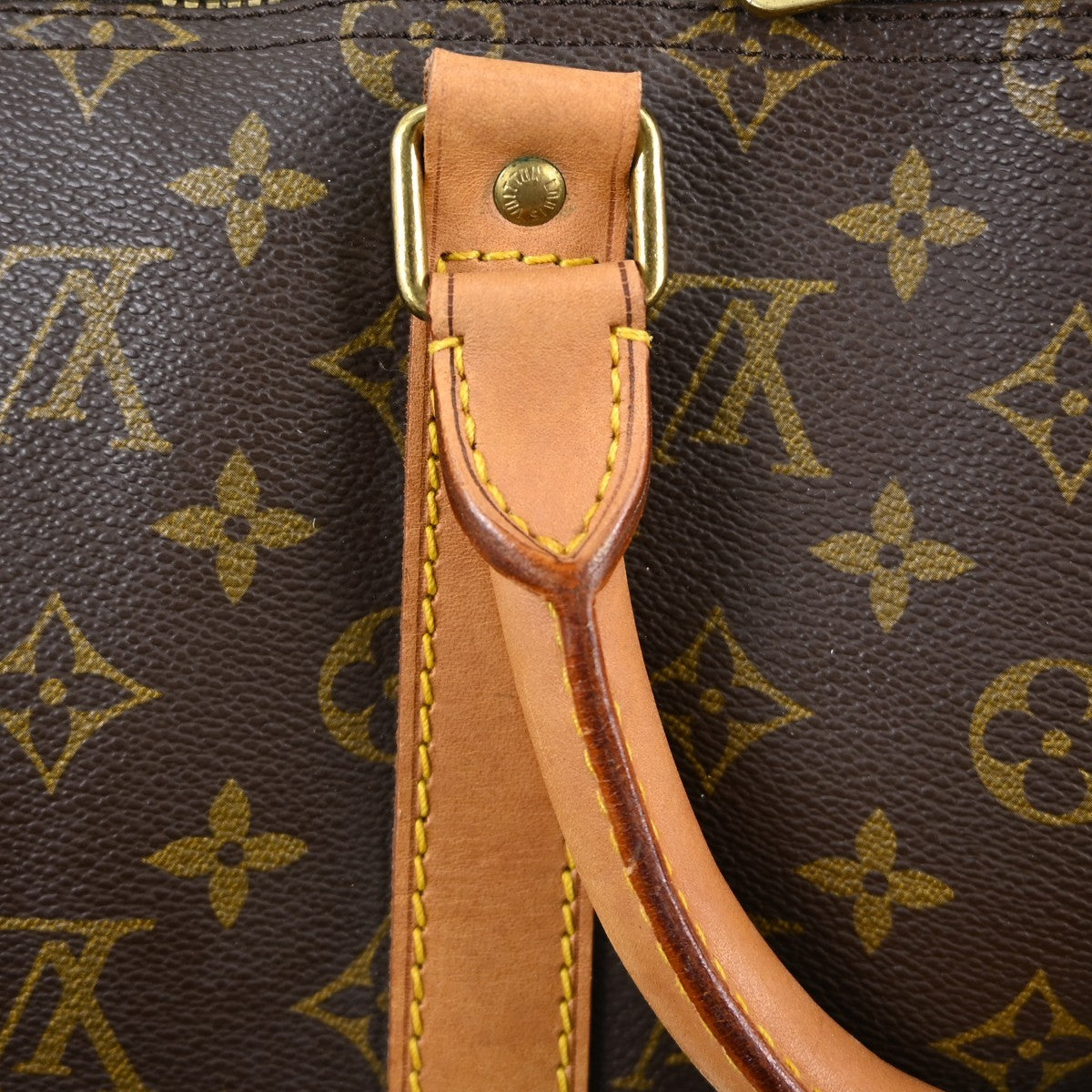 Louis Vuitton Keepall Bag Monogram Canvas Brown Canvas Travel Bag