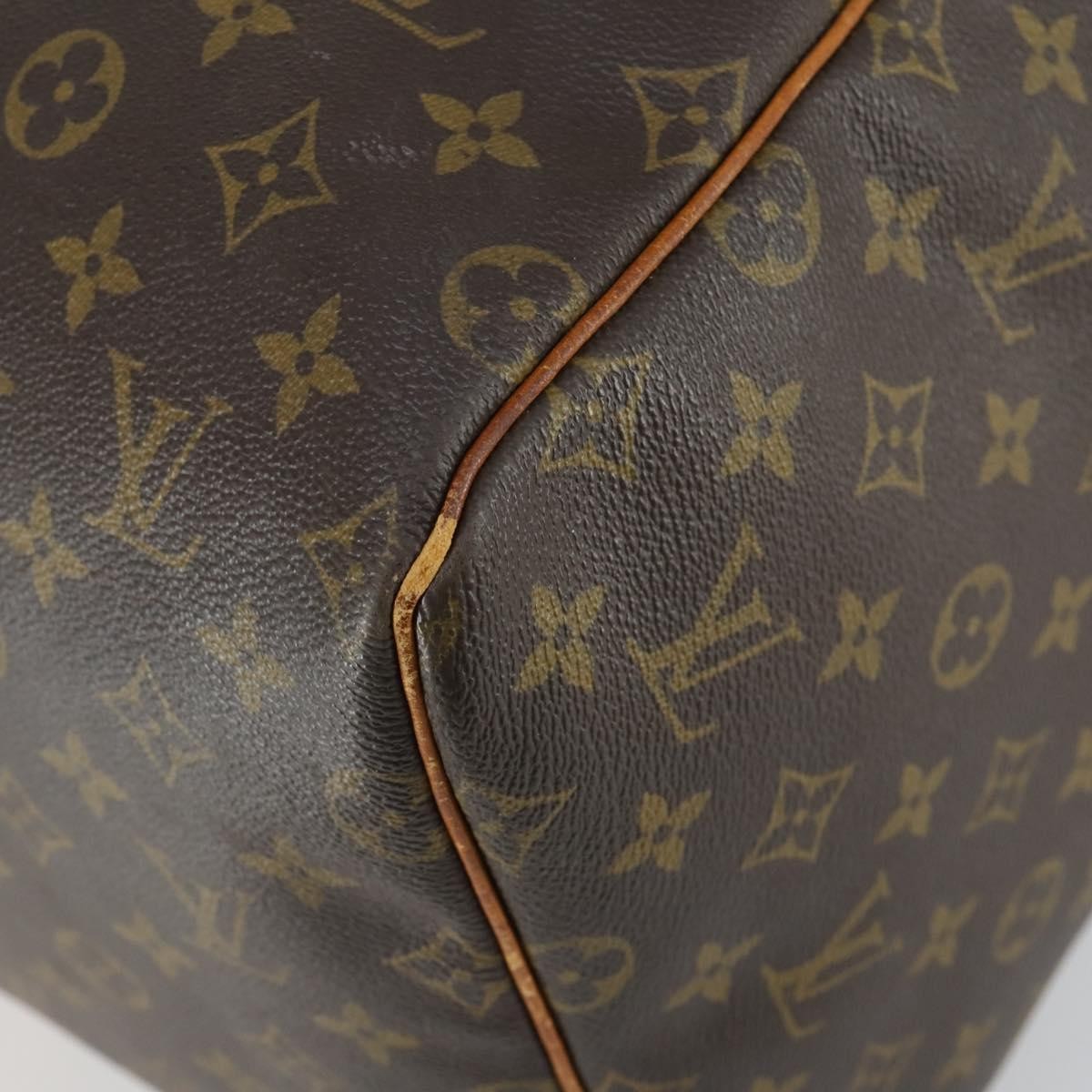 Louis Vuitton Keepall Bag Monogram Canvas Brown Canvas Travel Bag