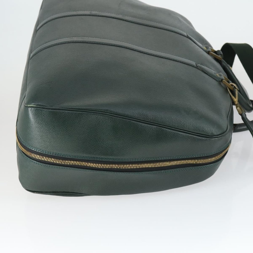 Louis Vuitton Helanga Bag Taiga Leather Green Leather Travel Bag