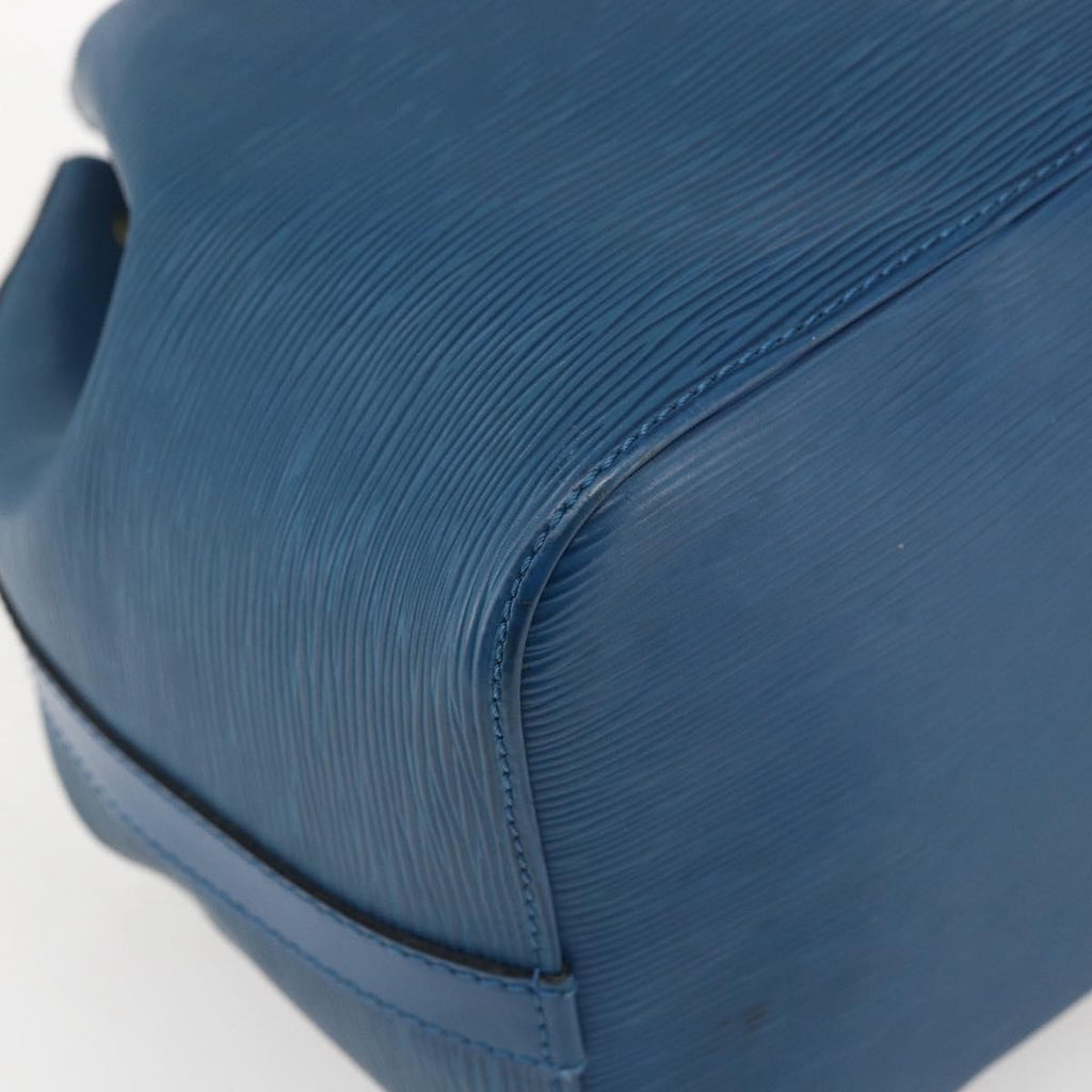 Louis Vuitton Petit Noe Handbag Epi Leather Blue Leather Shoulder Bag
