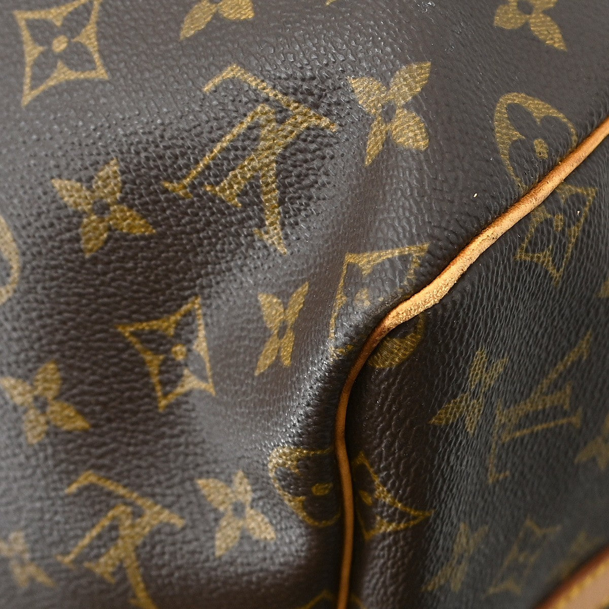 Louis Vuitton Keepall Bandouliere Bag Monogram Canvas Brown Canvas Travel Bag