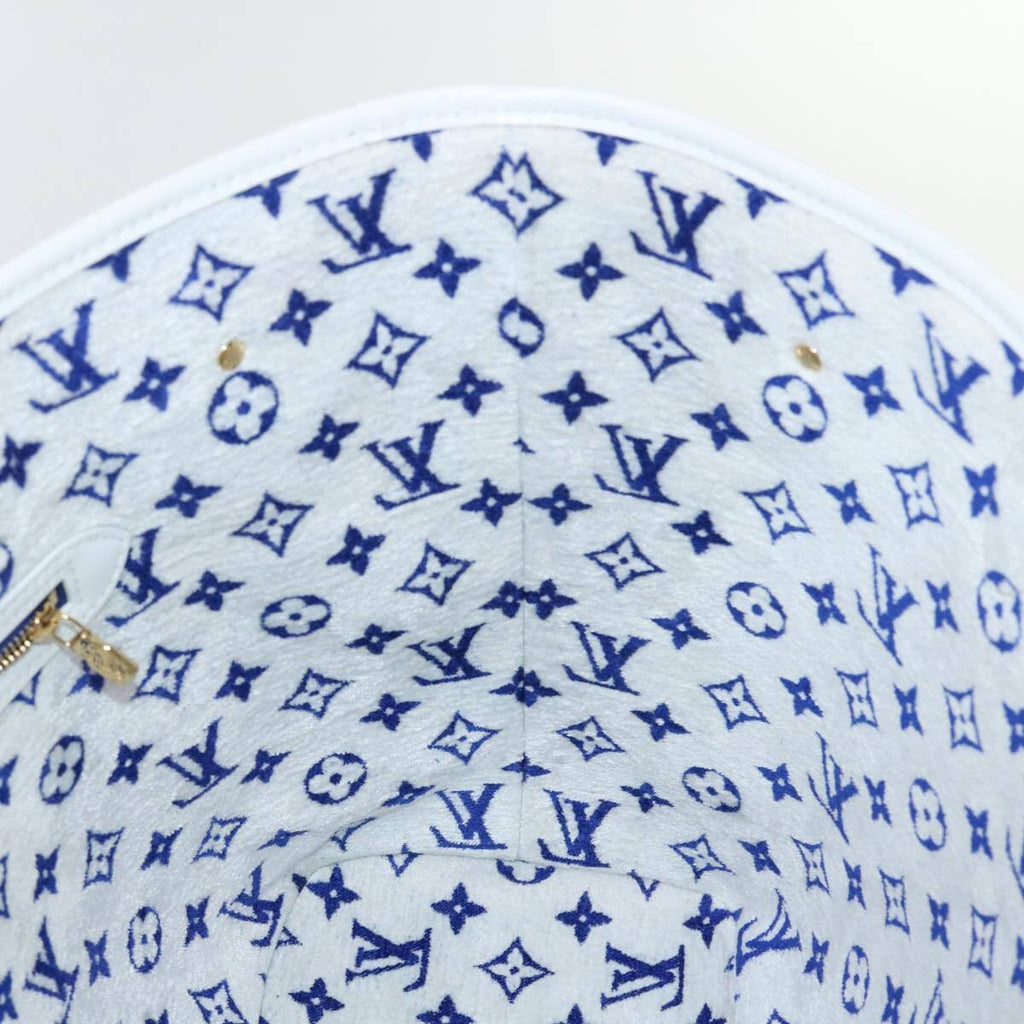 Louis Vuitton Neverfull Nm Tote Lv Match Monogram Jacquard Velvet Blue Velvet Tote Bag