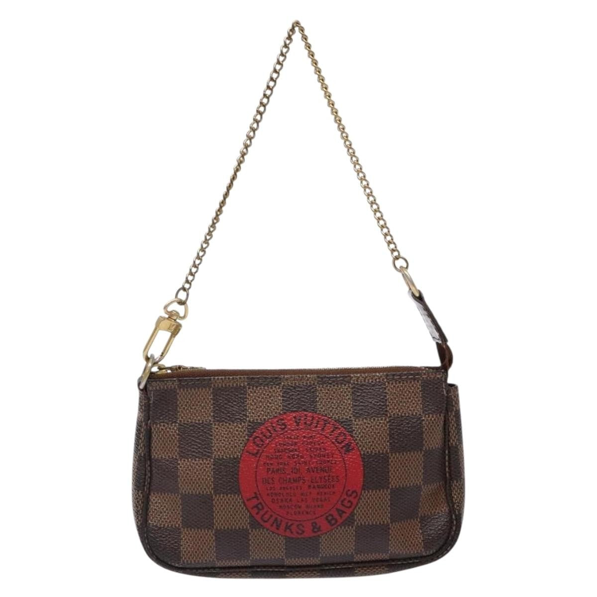 Louis Vuitton Pochette Accessoires Limited Edition Damier Brown Canvas Clutche & Pouche Bag