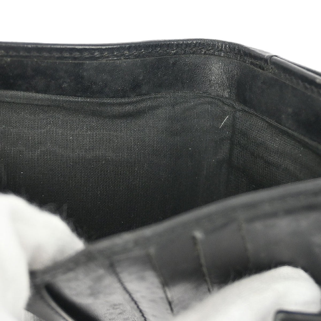 Celine Vintage Bifold Wallet Macadam Coated Canvas Black Pvc Wallets Accessory