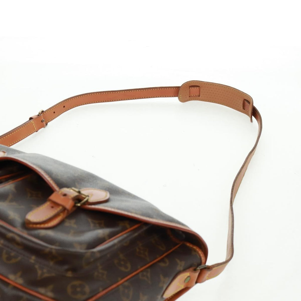 Louis Vuitton Sac Gibeciere Messenger Bag Monogram Canvas Brown Canvas Shoulder Bag
