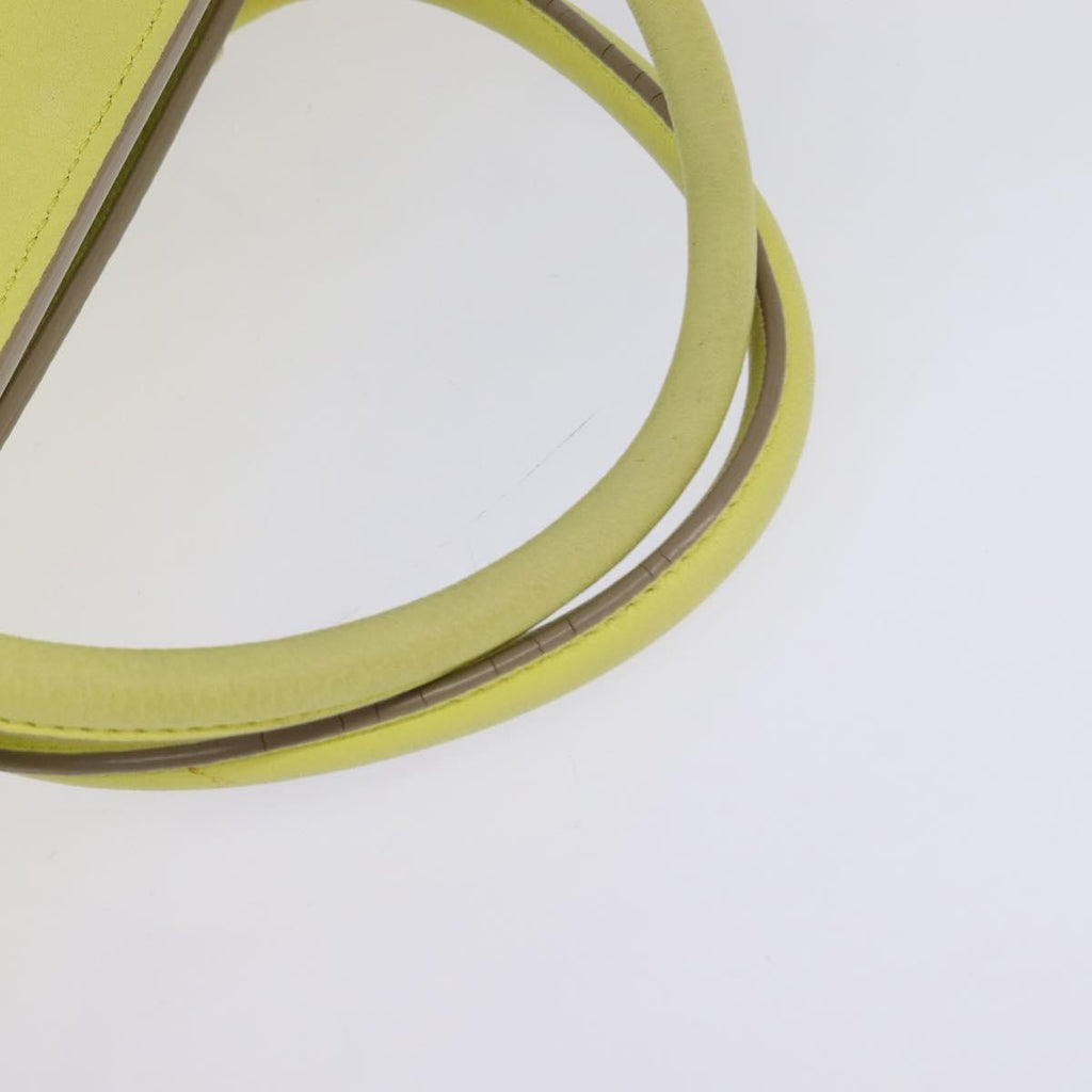 Celine Tie Knot Tote Smooth Leather Yellow Leather Bag