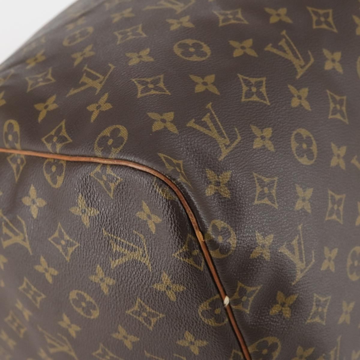 Louis Vuitton Keepall Bag Monogram Canvas Brown Canvas Travel Bag