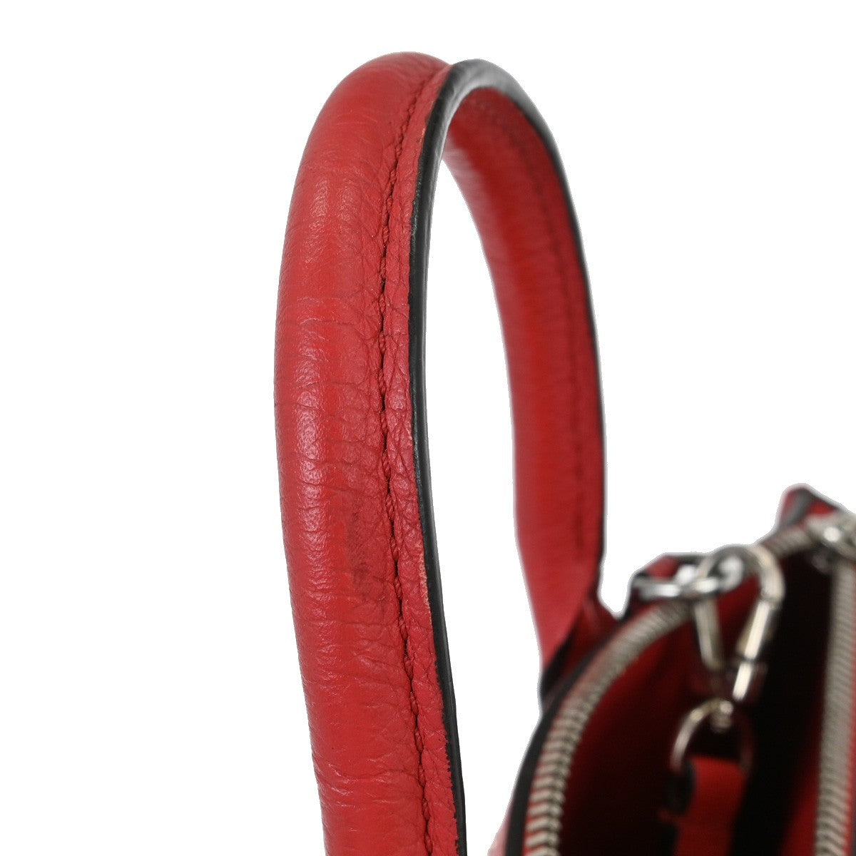 Louis Vuitton City Steamer Handbag Leather Red Leather Tote Bag