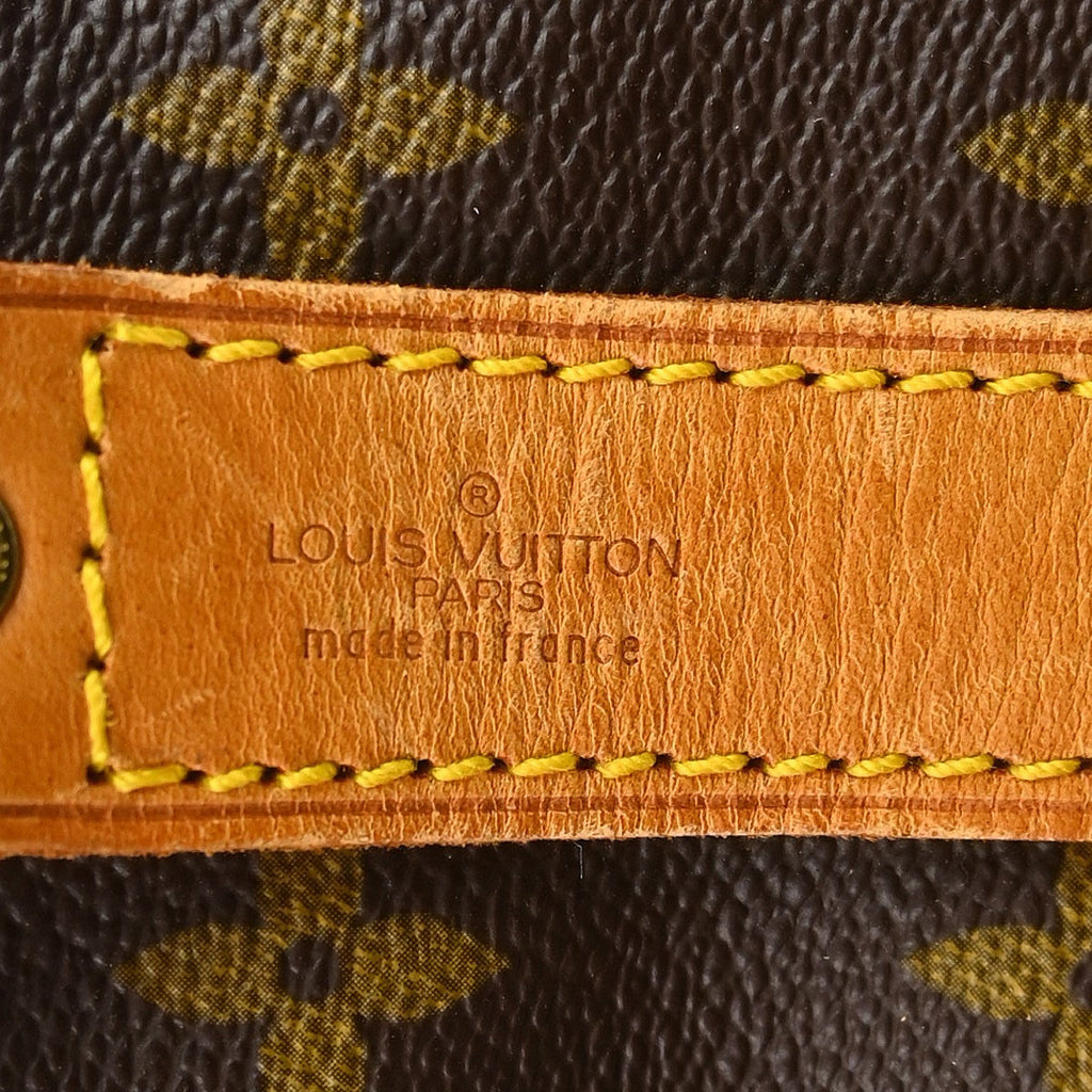 Louis Vuitton Keepall Bandouliere Bag Monogram Canvas Brown Canvas Travel Bag