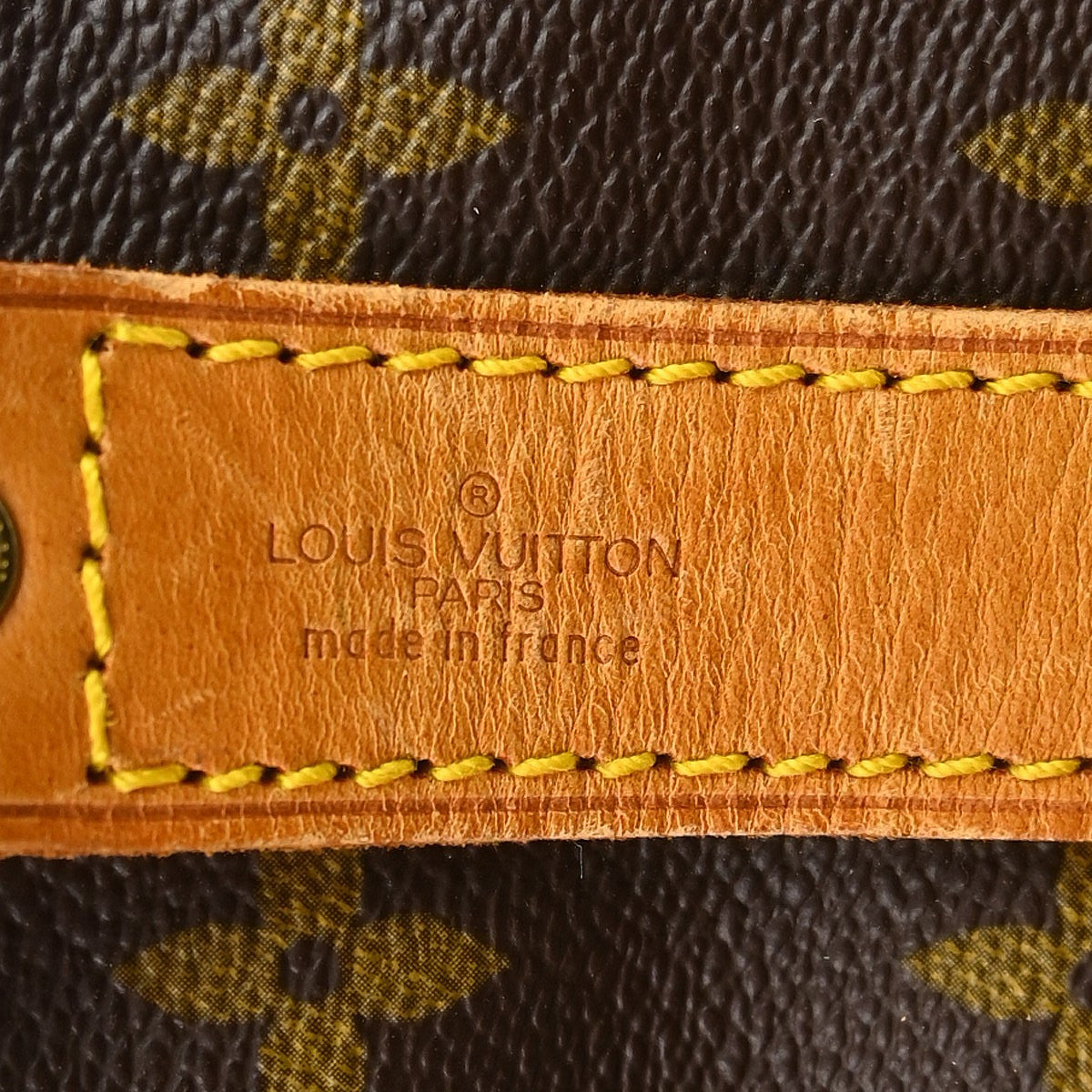 Louis Vuitton Keepall Bandouliere Bag Monogram Canvas Brown Canvas Travel Bag
